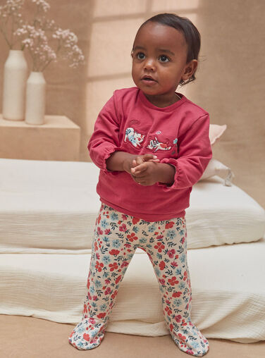Combinaison pyjama à capuche pilou pilou ou surpyjama 4 ans fille