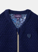 Gilet en maille bleu LIRETTE 2 / 24H2PF92CAR070