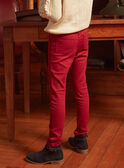 Pantalon slim rouge  LOJEGETTE / 24H2PFL1PAND307