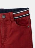 Pantalon knit denim rouge LOLIAGE / 24H3PGL2PANF509