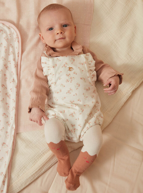 Violet PETITE FILLE Barboteuse bébé fille en coton à manches courtes  imprimée lapin avec boutons-pression 2474283