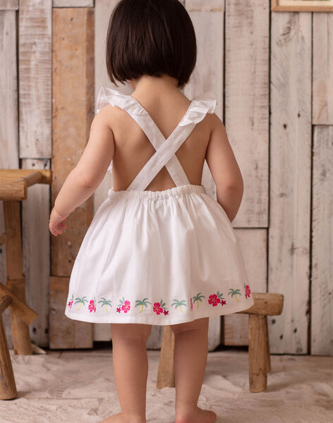 Robe Blanche Brodee Et Bloomer Bebe Fille Robe Bebe Sergentmajor