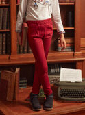 Pantalon slim rouge  LOJEGETTE / 24H2PFL1PAND307