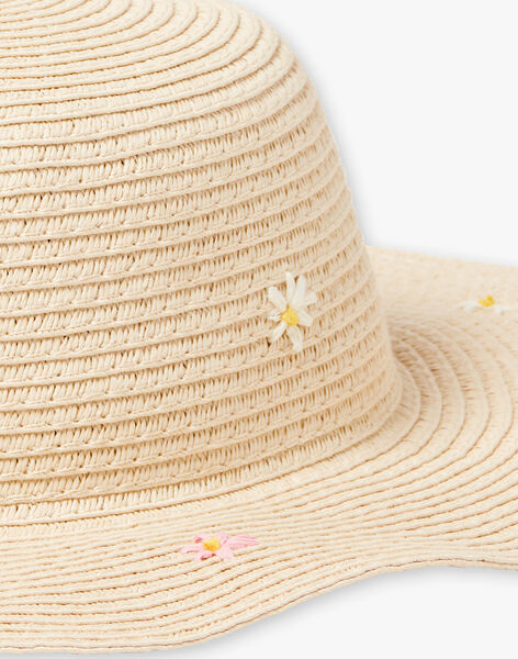 Chapeau En Paille Beige Enfant Fille Chapeau Et Tour De Cou Enfant Sergentmajor