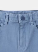 Pantalon cargo slim bleu givré LESLIMAGE / 24H3PGJ1PANC206