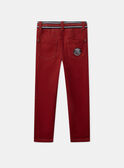 Pantalon knit denim rouge LOLIAGE / 24H3PGL2PANF509