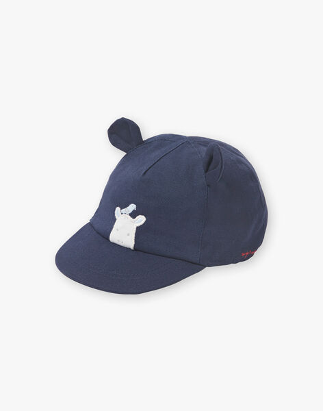 Casquette Bleu Nuit En Coton Bebe Garcon Avec Decoupes Oreilles Bebe Garcon Escapade Marine Bebe Sergentmajor