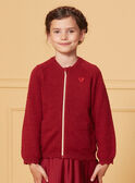 Gilet en maille rouge LIRETTE 1 / 24H2PF91CARD307