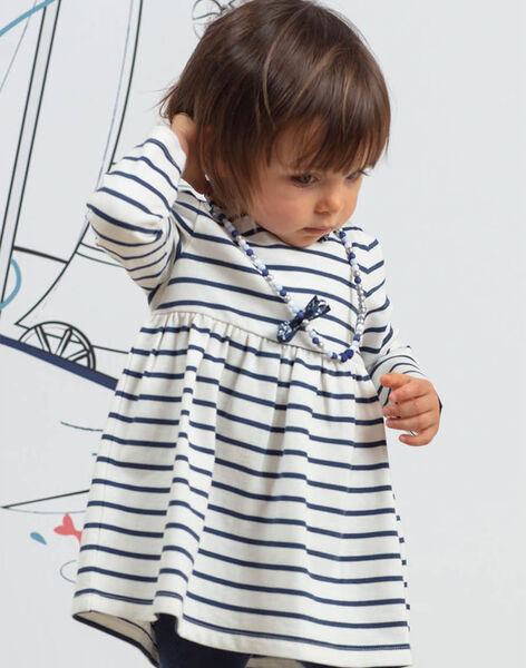 Ensemble Robe Mariniere Et Legging Bebe Fille Robe Bebe Sergentmajor