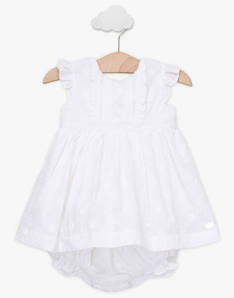 Robe Blanche Brodee Et Bloomer Bebe Fille Robe Bebe Sergentmajor