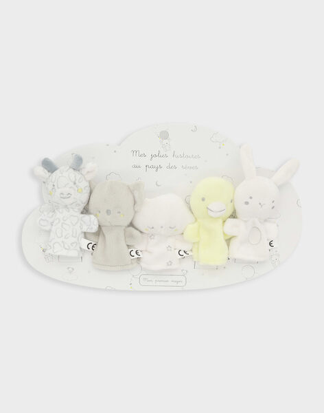 5 Marionnettes A Doigts Animaux Bebe Mixte