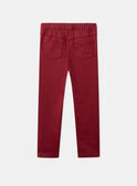 Pantalon slim rouge  LOJEGETTE / 24H2PFL1PAND307