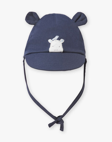 Casquette Bleu Nuit En Coton Bebe Garcon Avec Decoupes Oreilles Bebe Garcon Escapade Marine Bebe Sergentmajor