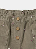 Short en velours fleuri LUSHETTE / 24H2PFM1SHO633