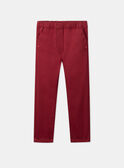 Pantalon slim rouge  LOJEGETTE / 24H2PFL1PAND307