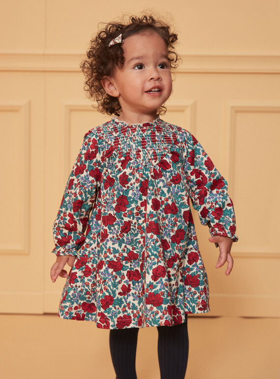 Robe imprimée fleuri LAGISLENE / 24H1BFL1ROB001