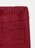 Pantalon slim rouge  LOJEGETTE / 24H2PFL1PAND307