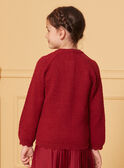 Gilet en maille rouge LIRETTE 1 / 24H2PF91CARD307