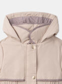 Parka mi-saison 2 en 1 beige  LITRETTE / 24H2PF62IMP080