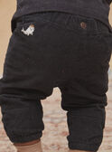 Pantalon gris ardoise en velours côtelé GASACHA / 23H1BGR1PANJ900