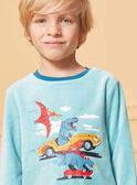 Pyjama Dino en velours LUIRIAGE / 24H5PG35PYJC242