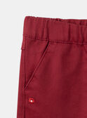 Pantalon slim rouge  LOJEGETTE / 24H2PFL1PAND307