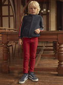 Pantalon knit denim rouge LOLIAGE / 24H3PGL2PANF509